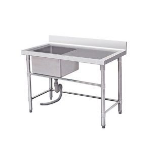 Commercial sink single with tray