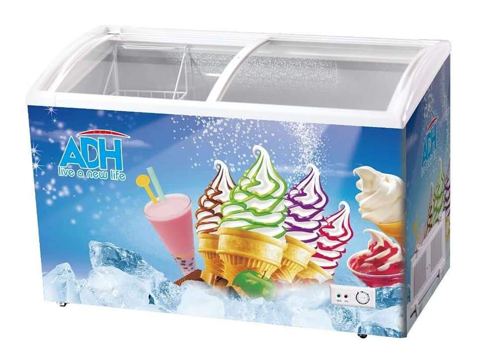 ADH Show Case Display Freezer SD 390 Litres - ICE CREAM FREEZER - Image 2