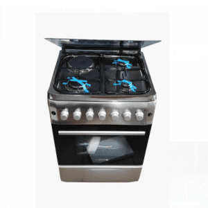 BlueFlame cooker S6031ERF – I 60x60cm 3 gas burners and 1electric hot plate inox – stainless