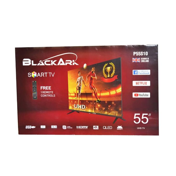 Black Ark 55 Inch UD LED Smart Frameless TV - Image 3