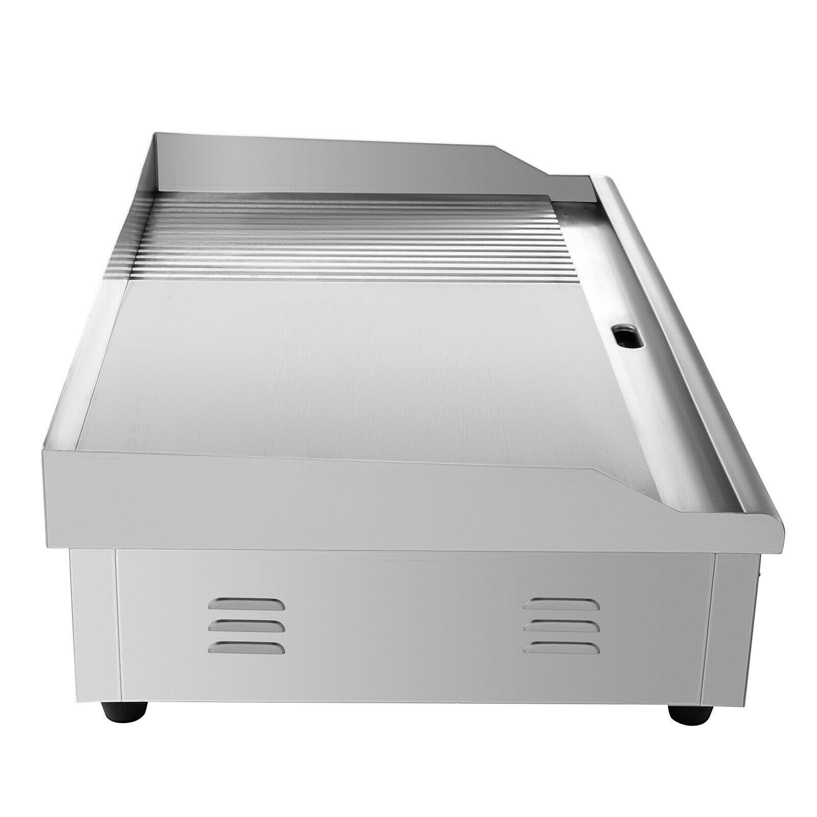 CJK Commercial Griddle Grill Electric Grill Grooved and Flat Top. - Image 5
