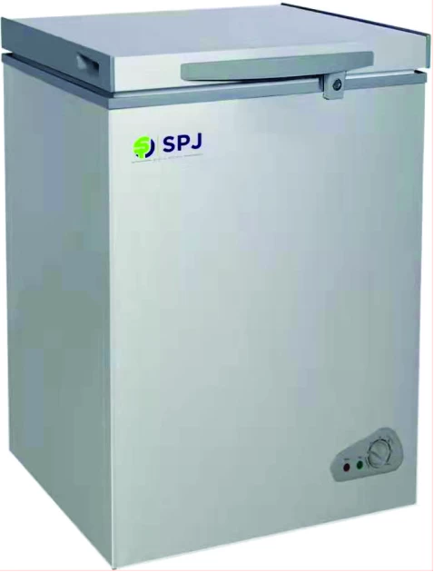 SPJ 130-Litre Chest Freezer CFSVT-130C029, Single Door Deep Freezer – Silver. - Image 2