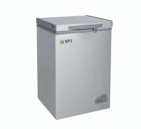 SPJ 130-Litre Chest Freezer CFSVT-130C029, Single Door Deep Freezer – Silver. - Image 3