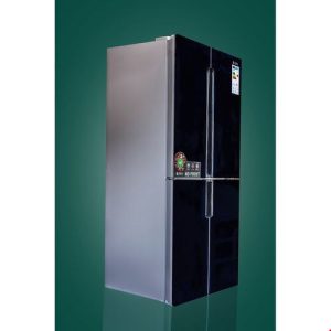 SPJ 4 Door No Frost Refrigerator with Dispenser Black Glass, 559Liters