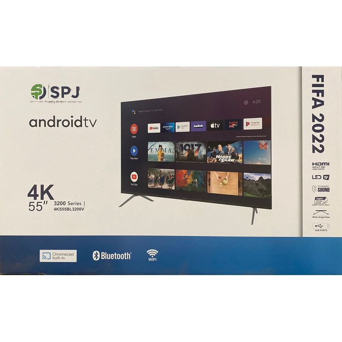SPJ 55 Inch 4K Ultra HD Android Smart Tv With Built-In WIFI - Image 3