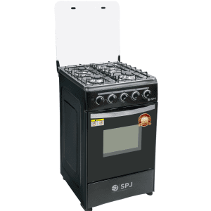 SPJ Full Gas Standing Cooker + Gas Oven 50*50cm  - Black