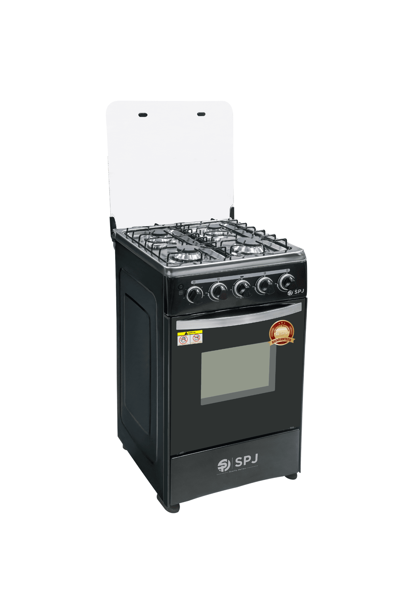 SPJ Full Gas Standing Cooker + Gas Oven 50*50cm - Black