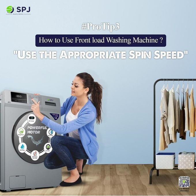 SPJ 7Kg Front Load Automatic Washing Machine - Image 3