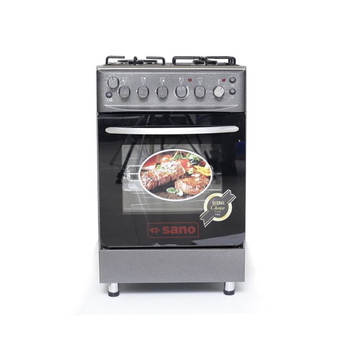 Sano 3 Gas & 1 Electric Cooker With Rotisserie 55X55cm – Black - Image 6