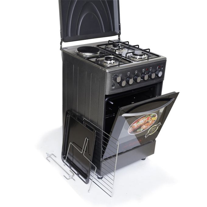 Sano 3 Gas & 1 Electric Cooker With Rotisserie 55X55cm – Black - Image 4