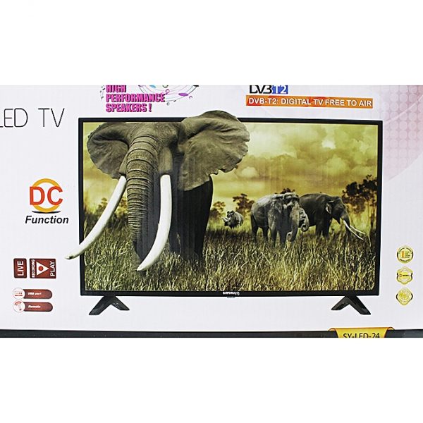 Sayona 24" Flat TV with Inbuilt Digital Decoder, HDMI input - Black - Image 2