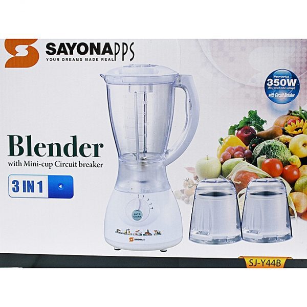 Sayona 3 in 1 SJ-Y44 Blender – White - Image 3