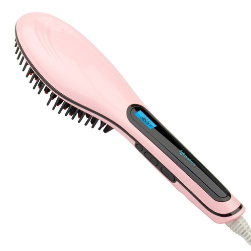 Unisex Hair Straightener Comb - Pink