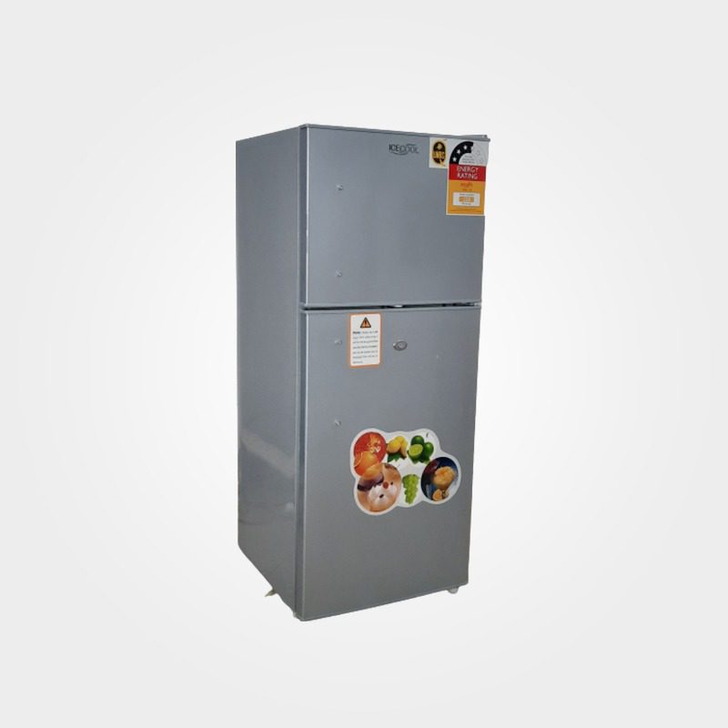 ICECOOL BCD-138 Fridge - 138 Litres - Silver. - Image 4