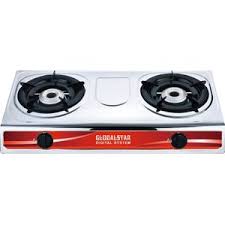 Double Burner Gas Stove GS-S206ZB - White