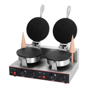 Waffle Cone Maker Double Head Ice Cream Waffle Machine