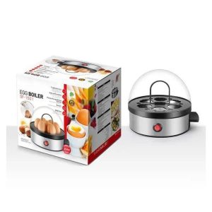 Electric Egg Cooker For Boiled Eggs And Poached Eggs-Black