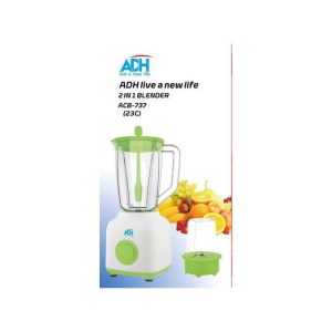 ADH 2 In 1 Unbreakable Jar Blender ACB 737 23C White (1YRS WRNTY) .