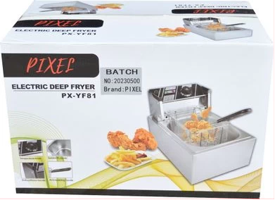 Pixel 6 Litres Commercial Deep Fryer Stainless Steel – Silver - Image 2