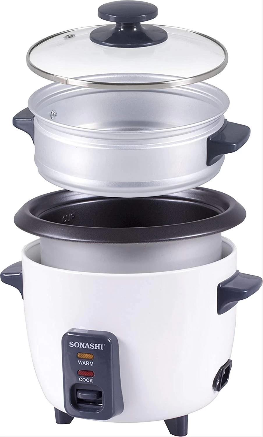 Sonashi 1.8 L Rice Cooker With Steamer SRC-318 - Image 2